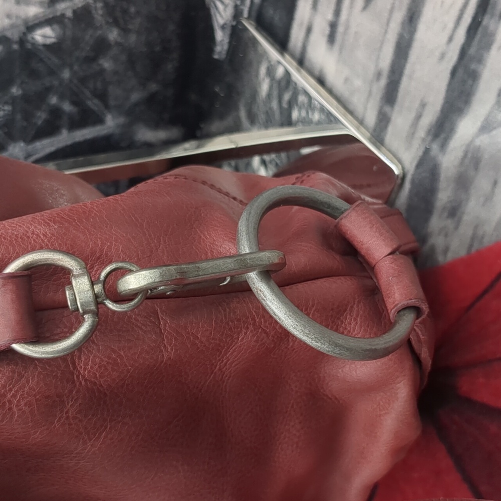 Free People Rare Find Raspberry Hobo - Picture 4 of 14